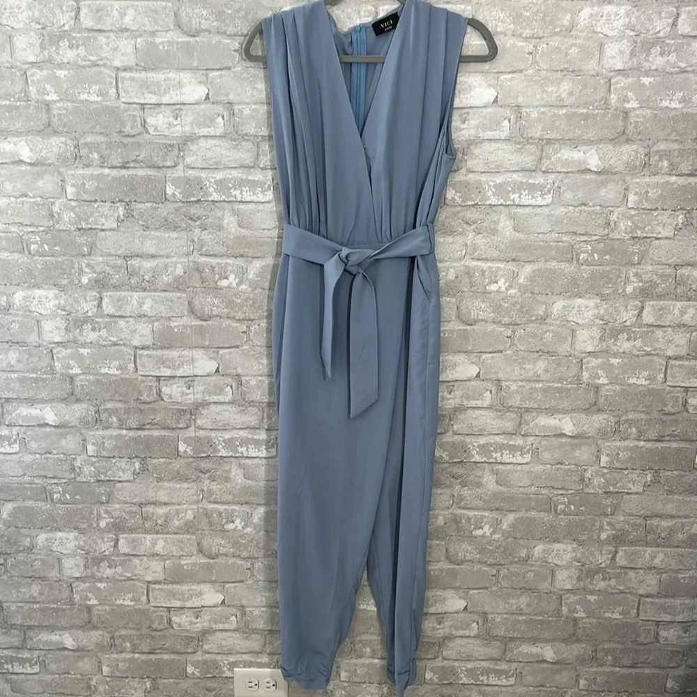 Vici Light Blue Skyler Jumpsuit
